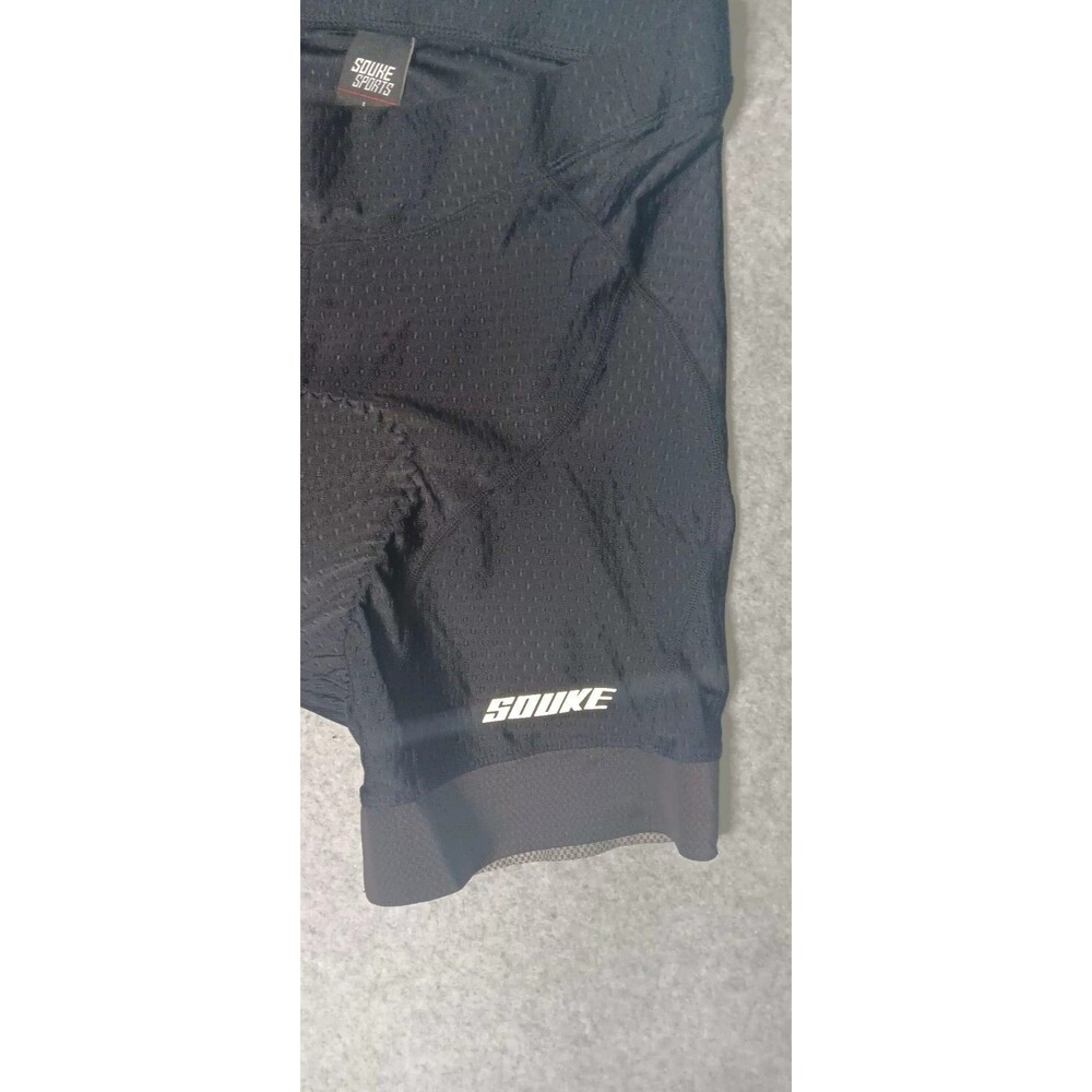 Souke Sports Padded Cycling Shorts Womens Size Large Black Pink Pad Grip Legs... - Picture 10 of 11